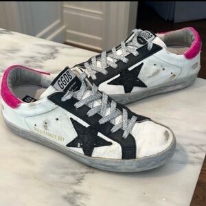 authentic golden goose superstar sneakers size 36 sold out everywhere pink white